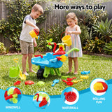 Keezi Kids Sandpit Beach Toys Set Wheelbarrow Shovels Animal Molds Sand Play In Australia - Darrahopens