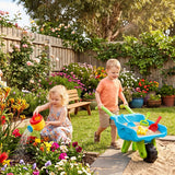 Keezi Kids Sandpit Beach Toys Set Wheelbarrow Shovels Animal Molds Sand Play In Australia - Darrahopens