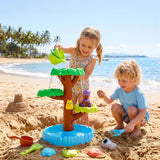 Keezi 62cm Tree Water Table Kids Sandpit Toys Set with Shovels Molds for Sand Play In Australia - Darrahopens