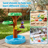 Keezi 62cm Tree Water Table Kids Sandpit Toys Set with Shovels Molds for Sand Play
