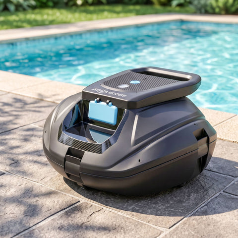 Aqua Buddy Cordless Pool Cleaner Robot Pool Vacuum Automatic Floor Clean 110Mins In Australia - Darrahopens