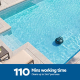 Aqua Buddy Cordless Pool Cleaner Robot Pool Vacuum Automatic Floor Clean 110Mins In Australia - Darrahopens