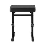 Alpha Piano Bench Adjustable Seat Heavy Duty H-Shape Piano Stool Black