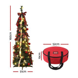 Jingle Jollys Pop Up Christmas Tree Pre Decorated Artificial Christmas Tree 160cm In Australia - Darrahopens