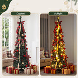 Jingle Jollys Pop Up Christmas Tree Pre Decorated Artificial Christmas Tree 160cm In Australia - Darrahopens
