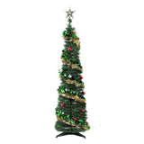 Jingle Jollys Pop Up Christmas Tree Pre Decorated Warm White LED 160cm In Australia - Darrahopens
