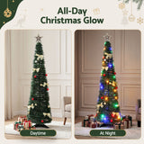 Jingle Jollys Pop Up Christmas Tree Pre Decorated Multicolour LED 155cm In Australia - Darrahopens
