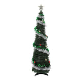 Jingle Jollys Pop Up Christmas Tree Pre Decorated Warm White LED 155cm In Australia - Darrahopens