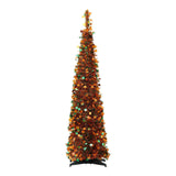 Jingle Jollys 160cm Pop Up Christmas Tree Artificial Christmas Tree Golden Maple Leaf In Australia - Darrahopens