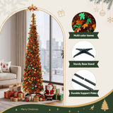 Jingle Jollys 160cm Pop Up Christmas Tree Artificial Christmas Tree Golden Maple Leaf In Australia - Darrahopens