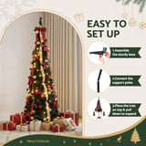 Jingle Jollys Pop Up Christmas Tree Pre Decorated Artificial Christmas Tree 197cm In Australia - Darrahopens