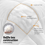 Giselle Bedding King Quilt, 200GSM Summer Duck Down Feather Doona Insert In Australia - Darrahopens