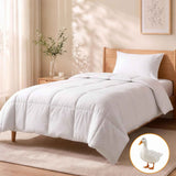 Giselle Bedding Single Quilt, 200GSM Summer Duck Down Feather Doona Insert In Australia - Darrahopens