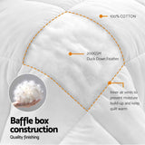 Giselle Bedding Single Quilt, 200GSM Summer Duck Down Feather Doona Insert In Australia - Darrahopens