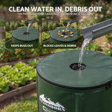 Weisshorn 100L/22Gal Collapsible Rain Barrel PVC Water Tank Collection Storage for Garden Irrigation