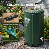 Weisshorn 100L/22Gal Collapsible Rain Barrel PVC Water Tank Collection Storage for Garden Irrigation