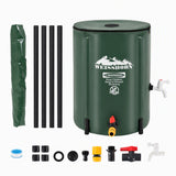 Weisshorn 50L/11gal Collapsible Rain Barrel PVC Water Tank Collection Storage for Garden Irrigation In Australia - Darrahopens