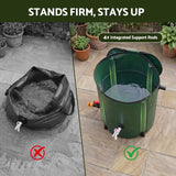 Weisshorn 50L/11gal Collapsible Rain Barrel PVC Water Tank Collection Storage for Garden Irrigation In Australia - Darrahopens
