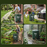 Weisshorn 50L/11gal Collapsible Rain Barrel PVC Water Tank Collection Storage for Garden Irrigation