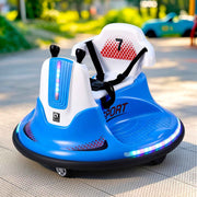 Rigo Ride on Cars Kids Bumper 12V Ride on Toy Toddler Remote Control Blue In Australia - Darrahopens