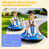 Rigo Ride on Cars Kids Bumper 12V Ride on Toy Toddler Remote Control Blue