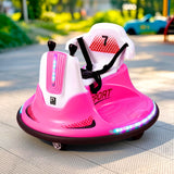 Rigo Ride on Cars Kids Bumper 12V Ride on Toy Toddler Remote Control Pink