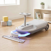 Rigo Ride on Car with Mop Storage Space Kids Clean Car 12V 86cm Grey In Australia - Darrahopens