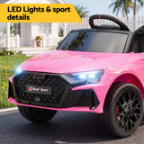 Ride On Car Licensed Audi RS3 Car for Kids 12V Remote Control Pink In Australia - Darrahopens