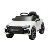 Ride On Car Licensed Audi RS3 Car for Kids 12V Remote Control White