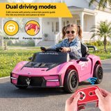 Ride On Car Maserati Licensed MCXtrema Car for Kids 12V Remote Control Pink In Australia - Darrahopens