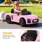 Ride On Car Licensed Audi R8 12V Electric Car for Kids Battery Pink