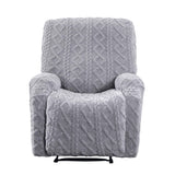Artiss Recliner Chair Covers with Storage Side Pockets Grey