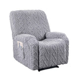 Artiss Recliner Chair Covers with Storage Side Pockets Grey