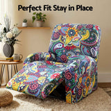 Artiss Stretch Kids Recliner Cover 4-Pieces Recliner Chair Slipcovers Printed Polyester