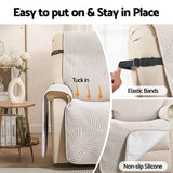 Artiss Quilted Recliner Chair Covers 100% Waterproof Recliner Slipcovers