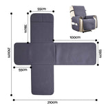 Artiss Quilted Recliner Chair Covers 100% Waterproof Recliner Slipcovers Grey