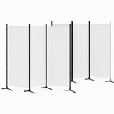 Artiss 3 Panel Room Divider Set of 2 Folding Privacy Screen Fabric Room Separator Partition White