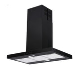 Devanti 90cm Island Rangehood Ceiling-Mounted 3-Speed Touch Control LED Black