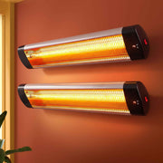 Devanti 2PCS Electric Radiant Strip Heater Outdoor Indoor Patio Infrared Heaters 3000W In Australia - Darrahopens