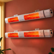 Devanti 2PCS Electric Strip Heater Radiant Infrared Heaters Remote Control 3000W In Australia - Darrahopens