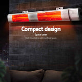 Devanti 2PCS Electric Strip Heater Radiant Infrared Heaters Remote Control 3000W In Australia - Darrahopens