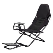 Artiss Steel Foldable Racing Simulator Cockpit Seat Wheel Stand Gear Shifter Mount Black