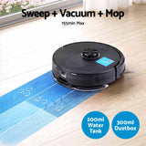 DEVANTI Robot Vacuum and Mop, Self-Empty APP Control 6000Pa LDS Laser 3in1