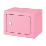 UL-Tech 6.5L Small Safe Box with Key Lock for Cash Mini Home Security Safe Pink