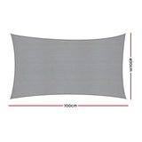 Instahut Sun Shade Sail Shadecloth Canopy Rectangle 280gsm 4x6m