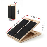Everfit Wooden Slant Board for Squat & Calf Stretch 5 Angle Foldable Home Gym In Australia - Darrahopens