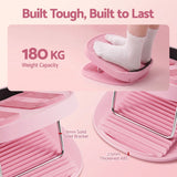 Everfit Slant Board, Balance Board, 14-Level Adjustable Incline Calf Stretcher for Stretching, Squats and Home Fitness Pink