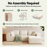 Artiss Modular Sectional Sofa 4-Seater L-Shaped Boneless Sofa Bed Chaise Lounge