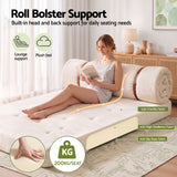 Artiss Convertible Sofa Bed Roll-Up Sleeper Chair Fold Out Couch Floor Lounge