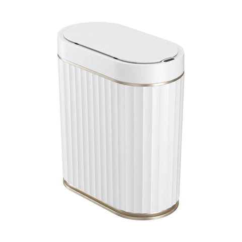 Devanti Sensor Bins 7L Motion Sensor Trash Can Slim Touchless Automatic Waste Bin White In Australia - Darrahopens